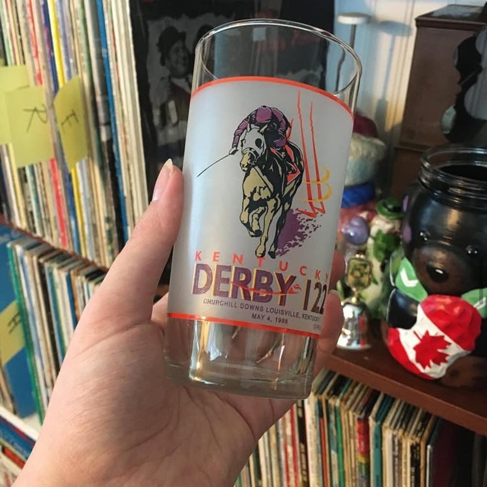 1996 Kentucky D E R B Y glass
